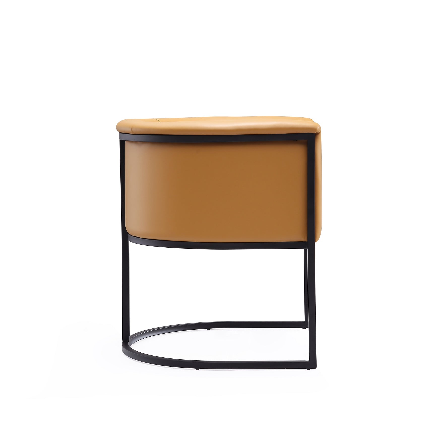 Cosmopolitan Dining Chair in Saddle and Black - Ornate Home