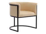 Cosmopolitan Dining Chair in Tan and Black - Ornate Home