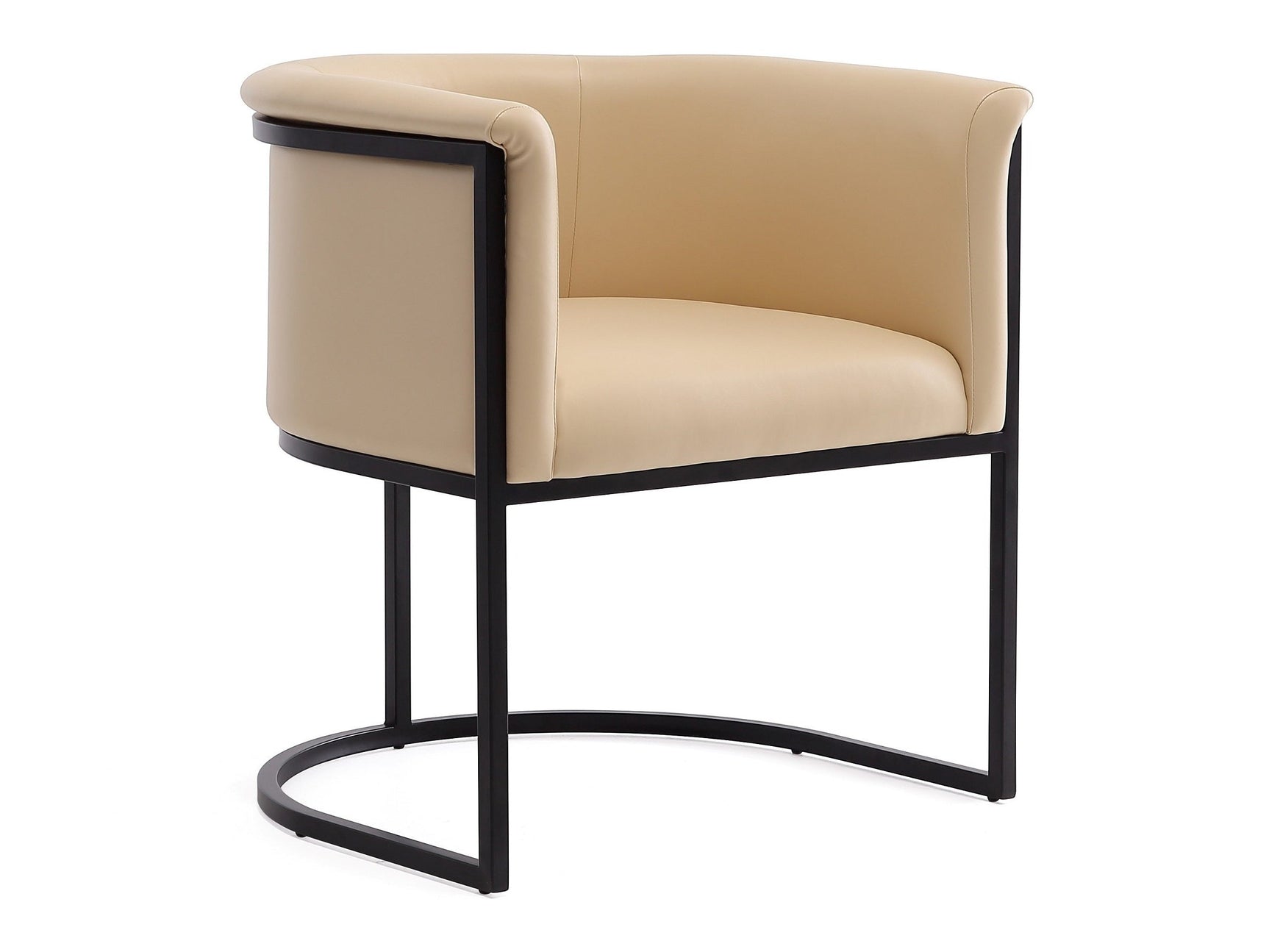 Cosmopolitan Dining Chair in Tan and Black - Ornate Home