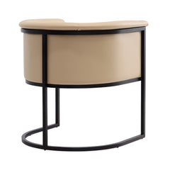 Cosmopolitan Dining Chair in Tan and Black - Ornate Home
