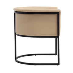 Cosmopolitan Dining Chair in Tan and Black (set of 2) - Ornate Home