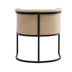Cosmopolitan Dining Chair in Tan and Black (set of 2) - Ornate Home