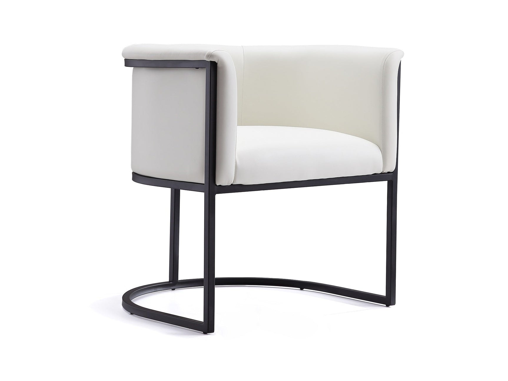 Cosmopolitan Dining Chair in White and Black - Ornate Home