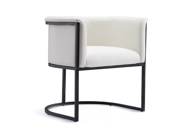 Cosmopolitan Dining Chair in White and Black - Ornate Home