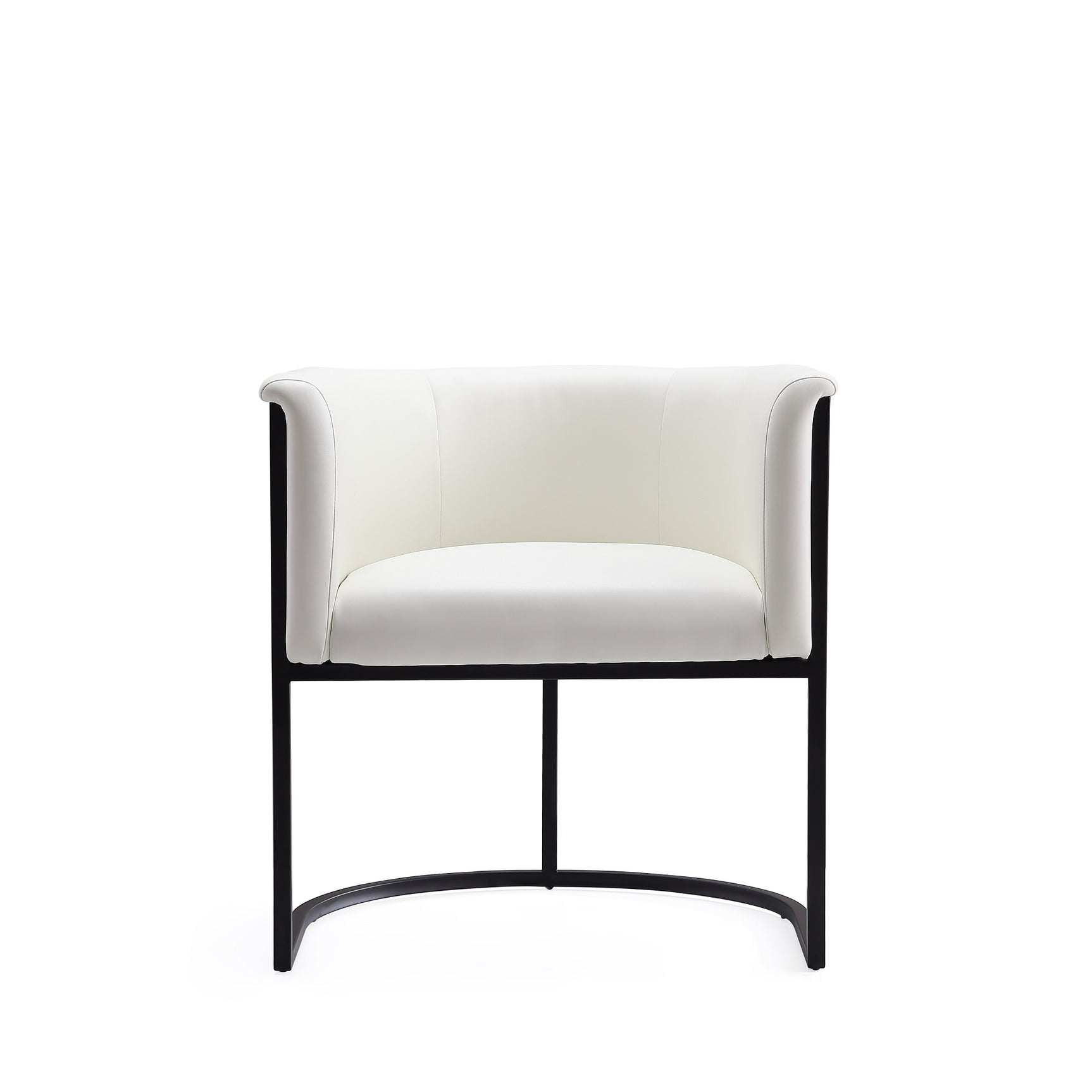 Cosmopolitan Dining Chair in White and Black - Ornate Home