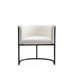 Cosmopolitan Dining Chair in White and Black - Ornate Home