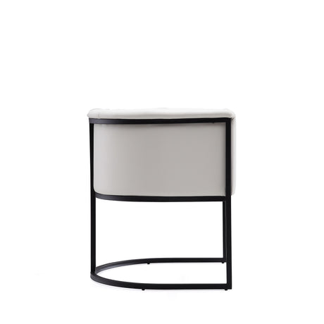 Cosmopolitan Dining Chair in White and Black - Ornate Home