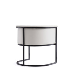Cosmopolitan Dining Chair in White and Black - Ornate Home