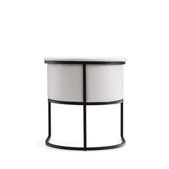 Cosmopolitan Dining Chair in White and Black - Ornate Home