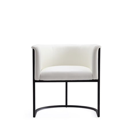 Cosmopolitan Dining Chair in White and Black (set of 2) - Ornate Home