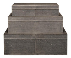 Cosmos Black Nesting Boxes (Set of 3) - Ornate Home