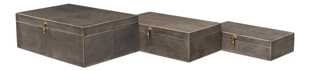 Cosmos Black Nesting Boxes (Set of 3) - Ornate Home