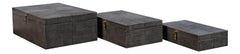 Cosmos Black Nesting Boxes (Set of 3) - Ornate Home