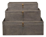 Cosmos Black Nesting Boxes (Set of 3) - Ornate Home