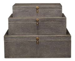 Cosmos Black Nesting Boxes (Set of 3) - Ornate Home