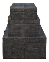 Cosmos Black Nesting Boxes (Set of 3) - Ornate Home