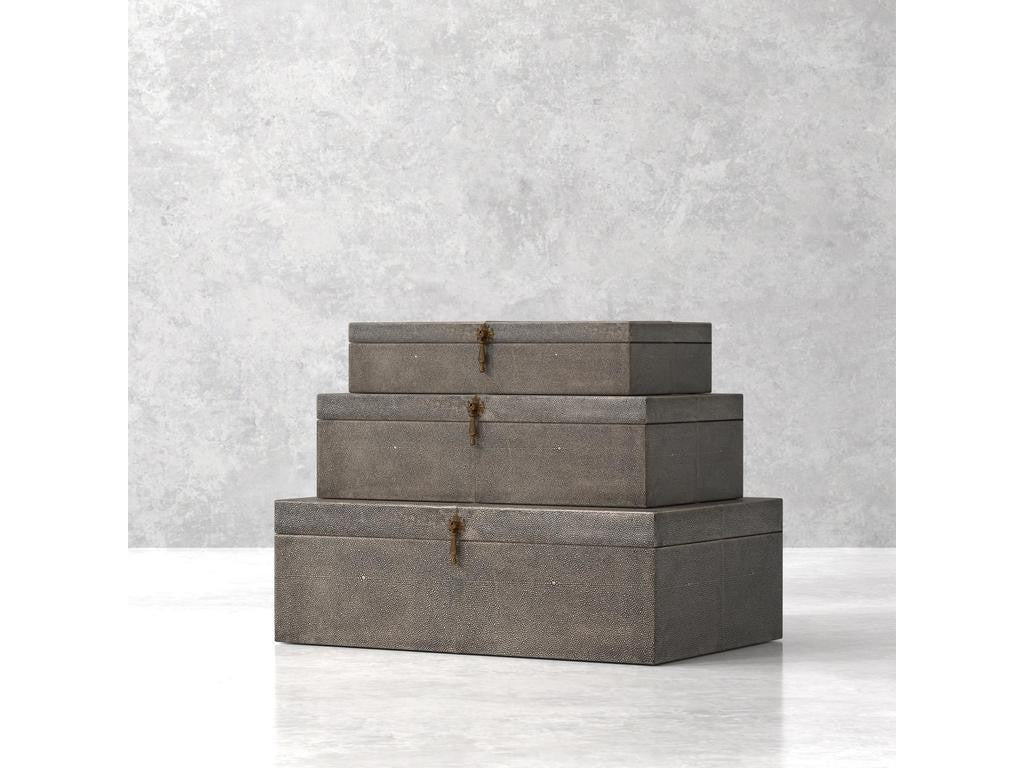 Cosmos Black Nesting Boxes (Set of 3) - Ornate Home
