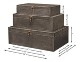 Cosmos Black Nesting Boxes (Set of 3) - Ornate Home