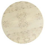 Cosmos Bleached 35" Round Burl Wood Coffee Table - Ornate Home