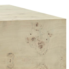 Cosmos Bleached 36" Square Burl Wood Coffee Table - Ornate Home