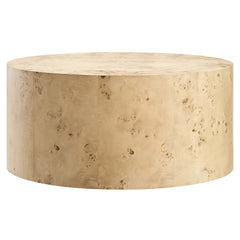 Cosmos Natural 35" Round Burl Wood Coffee Table - Ornate Home