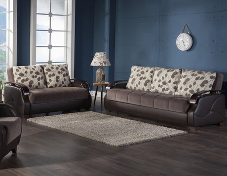 Costa Armony Brown Living Room Set / 2pc - Ornate Home