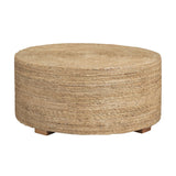Costa Rica Tan/Brown Banana Rope Cocktail Table - Ornate Home
