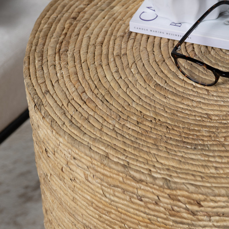 Costa Rica Tan/Brown Banana Rope End Table - Ornate Home