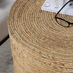 Costa Rica Tan/Brown Banana Rope End Table - Ornate Home