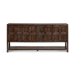 Costa Tundra Brown 4-Door Cabinet