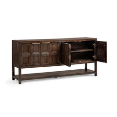 Costa Tundra Brown 4-Door Cabinet