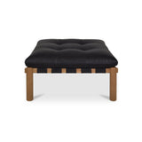 Costello Black Ottoman - Ornate Home