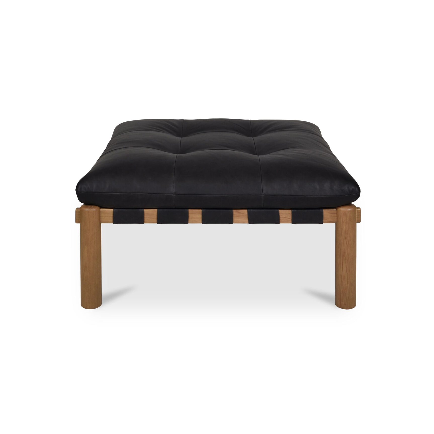 Costello Black Ottoman - Ornate Home