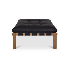 Costello Black Ottoman - Ornate Home