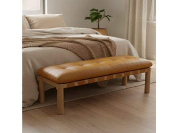 Costello Tan Bench - Ornate Home