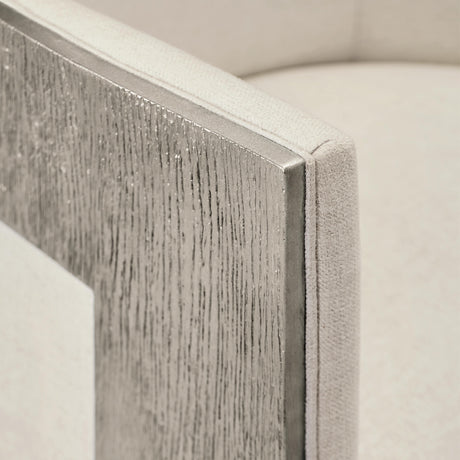 Cosway White/Cream Fabric Chair - Ornate Home