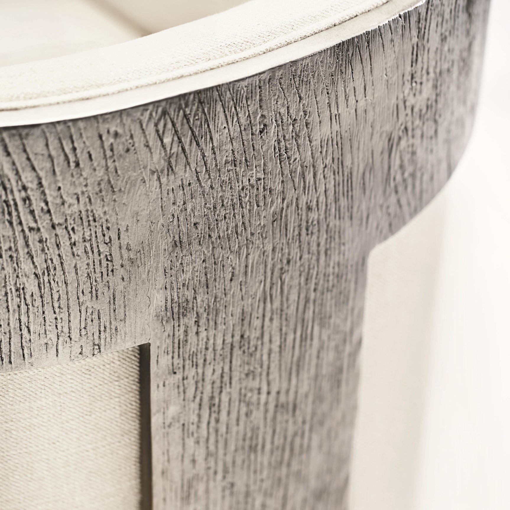 Cosway White/Cream Fabric Chair - Ornate Home