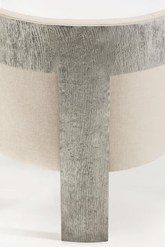 Cosway White/Cream Fabric Chair - Ornate Home