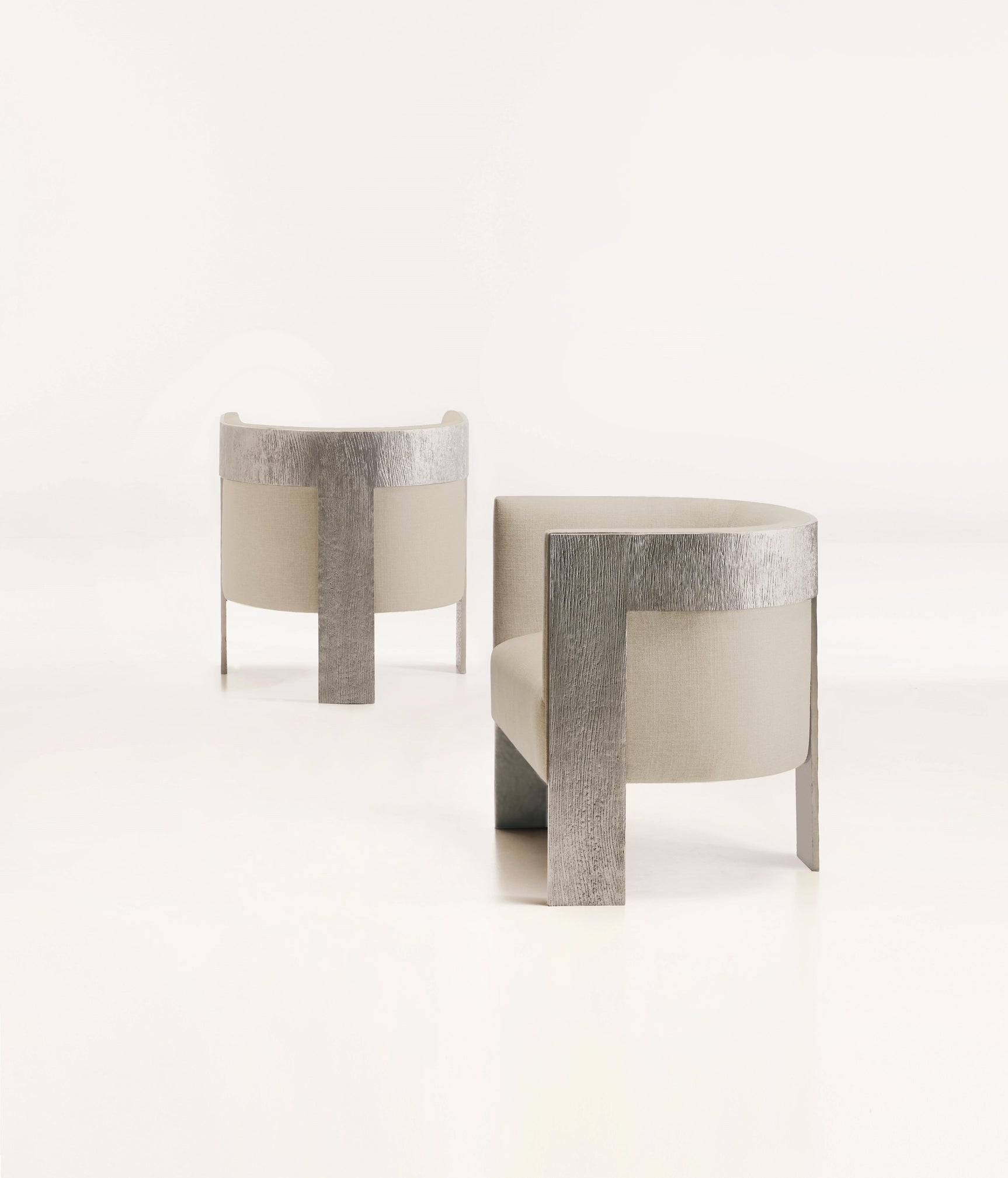 Cosway White/Cream Fabric Chair - Ornate Home