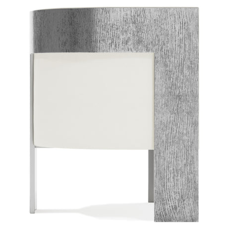 Cosway White/Cream/Grey Leather Chair - Ornate Home