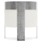 Cosway White/Cream/Grey Leather Chair - Ornate Home