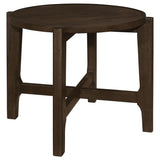 Cota Dark Brown 2-piece Solid Wood Coffee and End Table Set - Ornate Home
