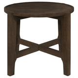 Cota Dark Brown 2-piece Solid Wood Coffee and End Table Set - Ornate Home