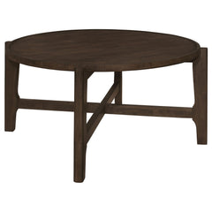 Cota Dark Brown 3-piece Solid Wood Coffee and End Table Set - Ornate Home