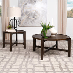 Cota Dark Brown End Table - Ornate Home