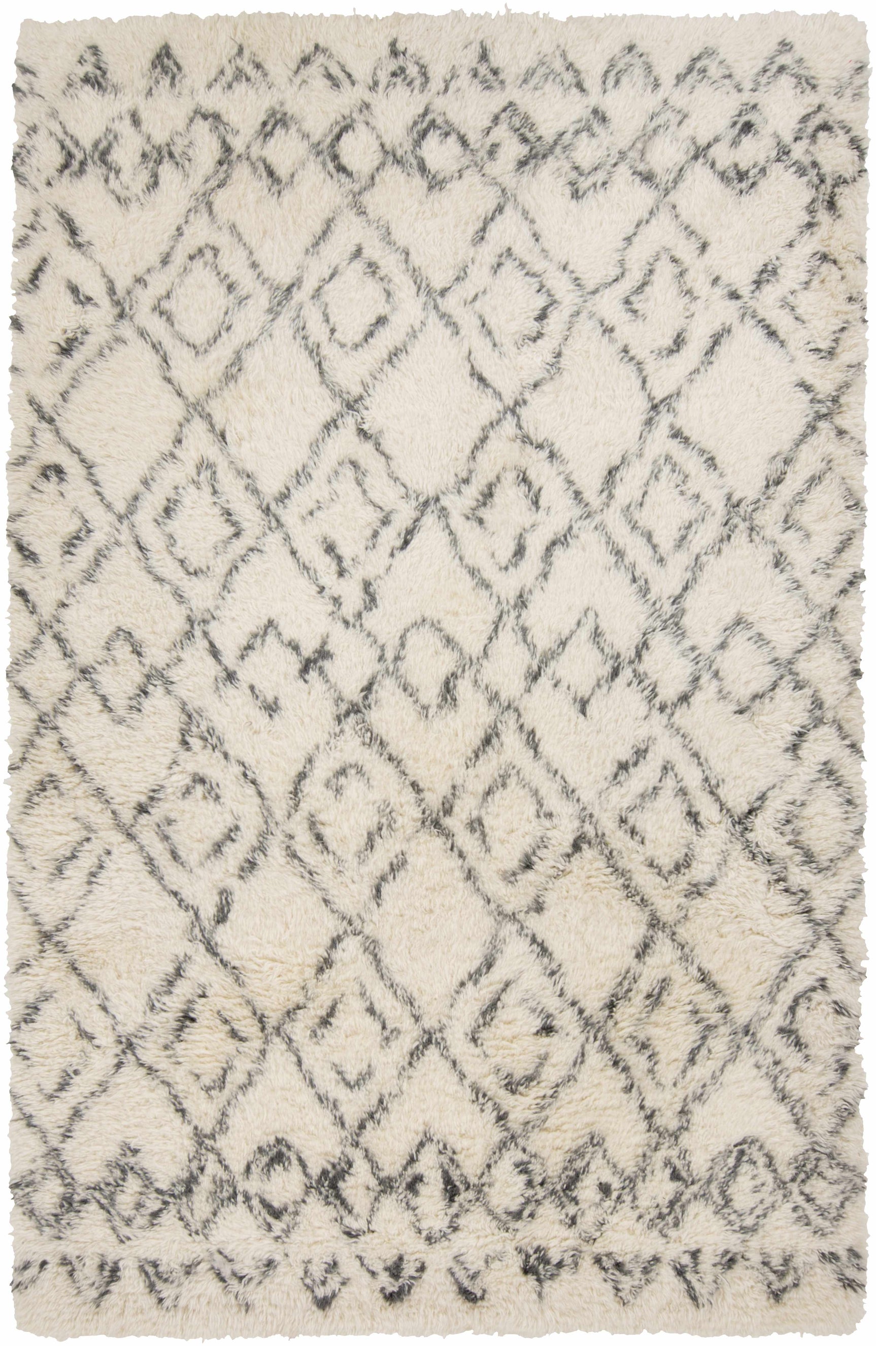 Cotgrave 2x3 Cream Trellis Small Wool Rug - Clearance - Ornate Home