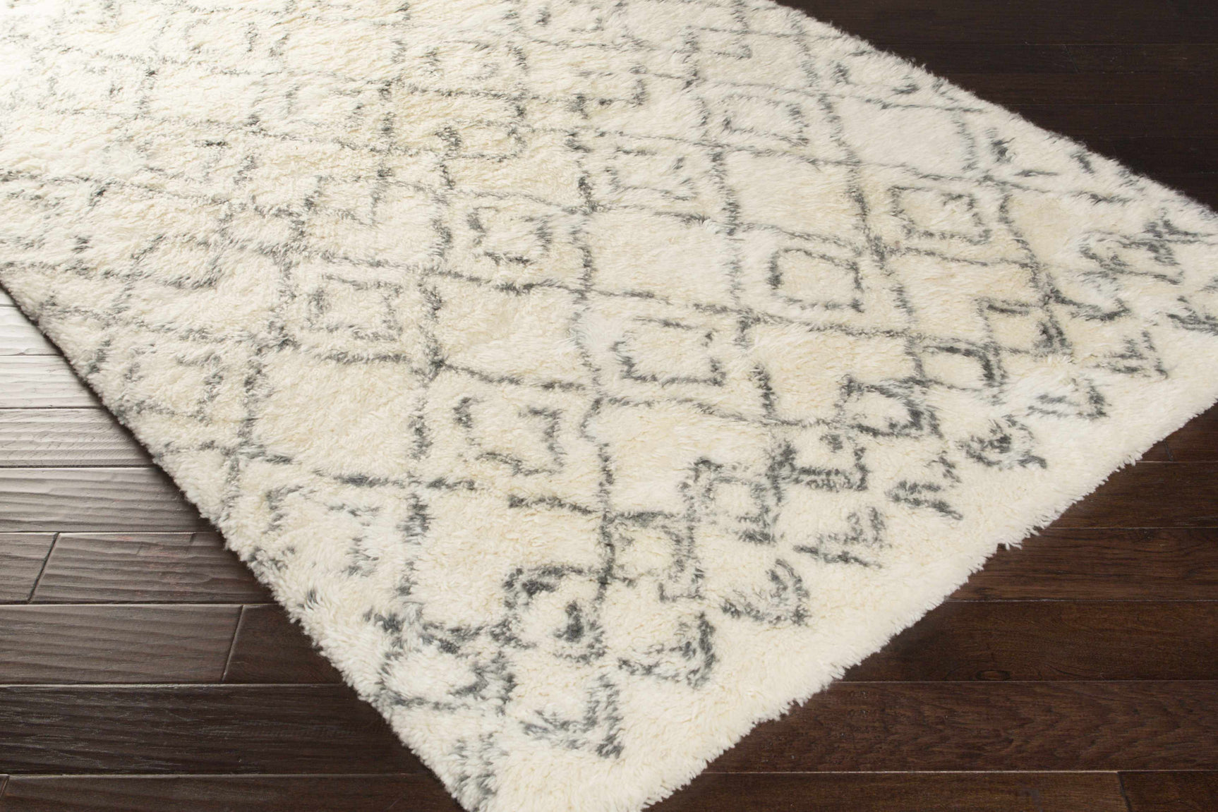 Cotgrave 2x3 Cream Trellis Small Wool Rug - Clearance - Ornate Home