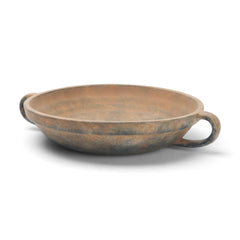 Cotto Rusty Brown Round with Handles Weathered Terracotta Decorative Bowl - Ornate Home