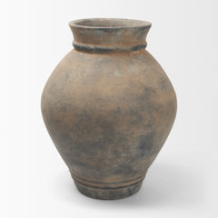 Cotto Taupe Weathered Tall Terracotta Vase - Ornate Home