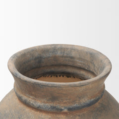 Cotto Taupe Weathered Tall Terracotta Vase - Ornate Home